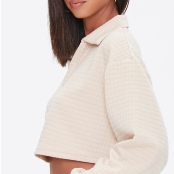 Forever21 Cropped Polo Sweater - Picture 2 of 8